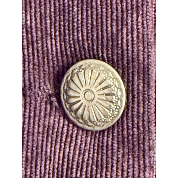 Christopher & Banks Women's S Purple Corduroy Jacket Silver Buttons Small - Picture 3 of 6